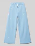 Polo Ralph Lauren Kids Sweatpants mit floralen Stickereien in Bleu, Gr...