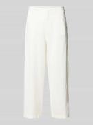 QS Wide Leg Culotte aus Leinen-Baumwoll-Mix in Weiss, Größe 42