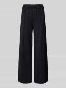 adidas Originals Wide Leg Sweatpants mit elastischem Bund in Black, Gr...