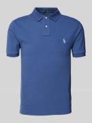 Polo Ralph Lauren Slim Fit Poloshirt mit Label-Stitching in Petrol, Gr...