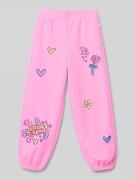 BILLIEBLUSH Regular Fit Sweatpants mit Statement-Prints in Pink, Größe...