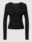 THE KOOPLES Longsleeve mit Rundhalsausschnitt in Black, Größe 34