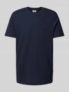 JOOP! Jeans T-Shirt mit Strukturmuster Modell 'Aslomar' in Marine, Grö...