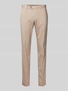 Hiltl Regular Fit Chino mit Bundfalten Modell 'Tarent' in Beige, Größe...