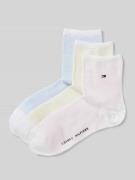 Tommy Hilfiger Socken mit Logo-Print im 3er-Pack in Weiss, Größe 35-38