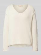 MOS MOSH Strickpullover mit V-Ausschnitt Modell 'BINE' in Ecru, Größe ...