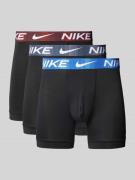 Nike Boxershorts mit elastischem Label-Bund im 3er-Pack in Black, Größ...