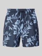 Tommy Hilfiger Regular Fit Badeshorts mit Label-Stitching in Dunkelbla...