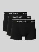 Lacoste Trunks mit elastischem Label-Bund im 3er-Pack in Black, Größe ...