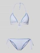 Banana Moon Bikini-Set mit Label-Detail Modell 'NUCODIMKA' in Hellblau...