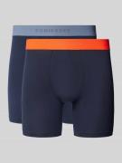 Schiesser Trunks mit elastischem Logo-Bund im 2er-Pack in Marine, Größ...