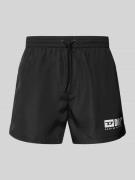 Diesel Badehose mit Label-Print Modell 'KEN' in Black, Größe L