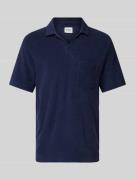 Hartford Regular Fit Poloshirt mit Brusttasche in Marine, Größe L