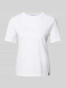 MM T-Shirt mit Label-Schriftzug Modell 'PAGGIO' in Weiss, Größe XS