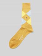 Burlington Socken mit Label-Applikation Modell 'MANCHESTER' in Sand, G...