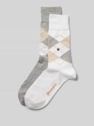 Burlington Socken mit Label-Applikation Modell 'Everyday Argyle' im 2e...