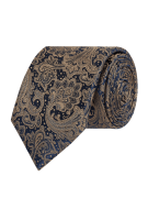 Monti Seidenkrawatte mit Paisley-Muster in Beige, Größe 1