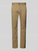 BOSS Orange Slim Fit Chino mit Eingrifftaschen in Camel, Größe 31/34