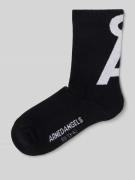 Armedangels Socken mit Logo-Detail Modell 'SAAMUS' in Black, Größe 35-...