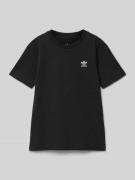 adidas Originals T-Shirt mit Label-Stitching in Black, Größe 152