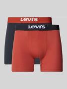 Levi's® Trunks mit elastischem Logo-Bund im 2er-Pack in Rostrot, Größe...