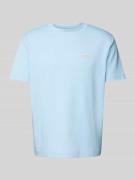 Calvin Klein Jeans T-Shirt mit Label-Patch in Hellblau, Größe M
