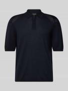 Emporio Armani Slim Fit Poloshirt mit Reißverschluss und Seiden-Anteil...