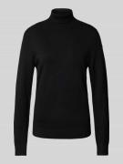 Jake*s Casual Regular Fit Strickpullover mit Rollkragen in Black, Größ...