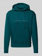 Jack & Jones Hoodie mit Label-Print in Petrol, Größe L