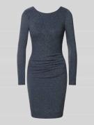 Jake*s Cocktail Knielänges Cocktailkleid mit Strasssteinbesatz in Grap...