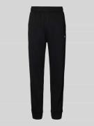 CHAMPION Regular Fit Sweatpants mit Logo-Stitching in Black, Größe L