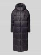 WITHBLACK Steppmantel mit Kapuze in Mittelgrau, Größe M