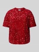 Jake*s Casual Regular Fit Bluse mit Paillettenbesatz in Kirsche, Größe...