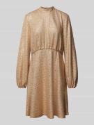 Jake*s Collection Knielanges Kleid mit Pailletten in Gold, Größe 44
