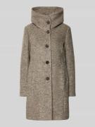 Milo Coats Mantel mit Stehkragen Modell 'Stella' in Beige, Größe 38