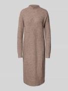 Christian Berg Woman Fließendes Strickkleid mit Woll-Anteil in Taupe M...