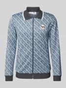 SERGIO TACCHINI Sweatjacke mit Label-Patch Modell 'PERRY' in Hellblau,...