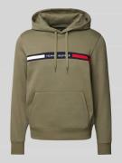 Tommy Hilfiger Hoodie mit Label-Stitching in Oliv, Größe S