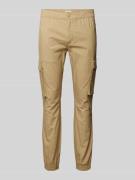 Calvin Klein Jeans Skinny Fit Cargohose mit Label-Patch in Beige, Größ...