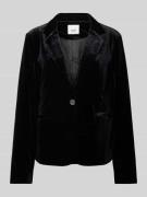 ICHI Blazer mit Reverskragen Modell 'VELVETTY' in Black, Größe S