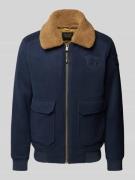 PME Legend Jacke mit Woll-Anteil und Label-Patch in Marine, Größe M