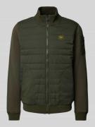 PME Legend Sweatjacke mit Stehkragen in Oliv, Größe S