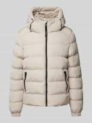 Superdry Steppjacke mit Reißverschlusstaschen in Offwhite, Größe XL