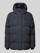 Superdry Steppjacke mit Stehkragen in Mittelgrau, Größe XXXL