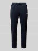 Les Deux Sweatpants mit Logo-Print Modell 'Ballier' in Dunkelblau, Grö...