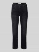 Cambio Straight Leg Jeans mit Ziersteinbesatz Modell 'PIPER' in Black,...