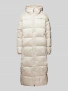 COLUMBIA Steppmantel mit Label-Print in Beige, Größe M