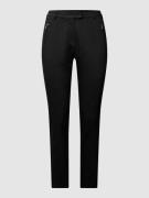 More & More Stoffhose in schmaler Passform mit Stretch-Anteil in Black...