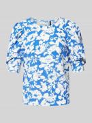 Vero Moda Bluse mit floralem Muster Modell 'FREJ' in Hellblau, Größe M