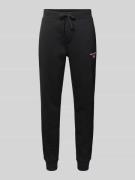 Polo Sport Slim Fit Sweatpants mit Label-Stitching in Black, Größe XL